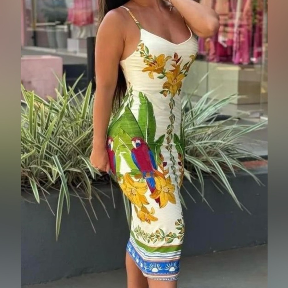 FARM Rio Destino Tropicale Midi dress